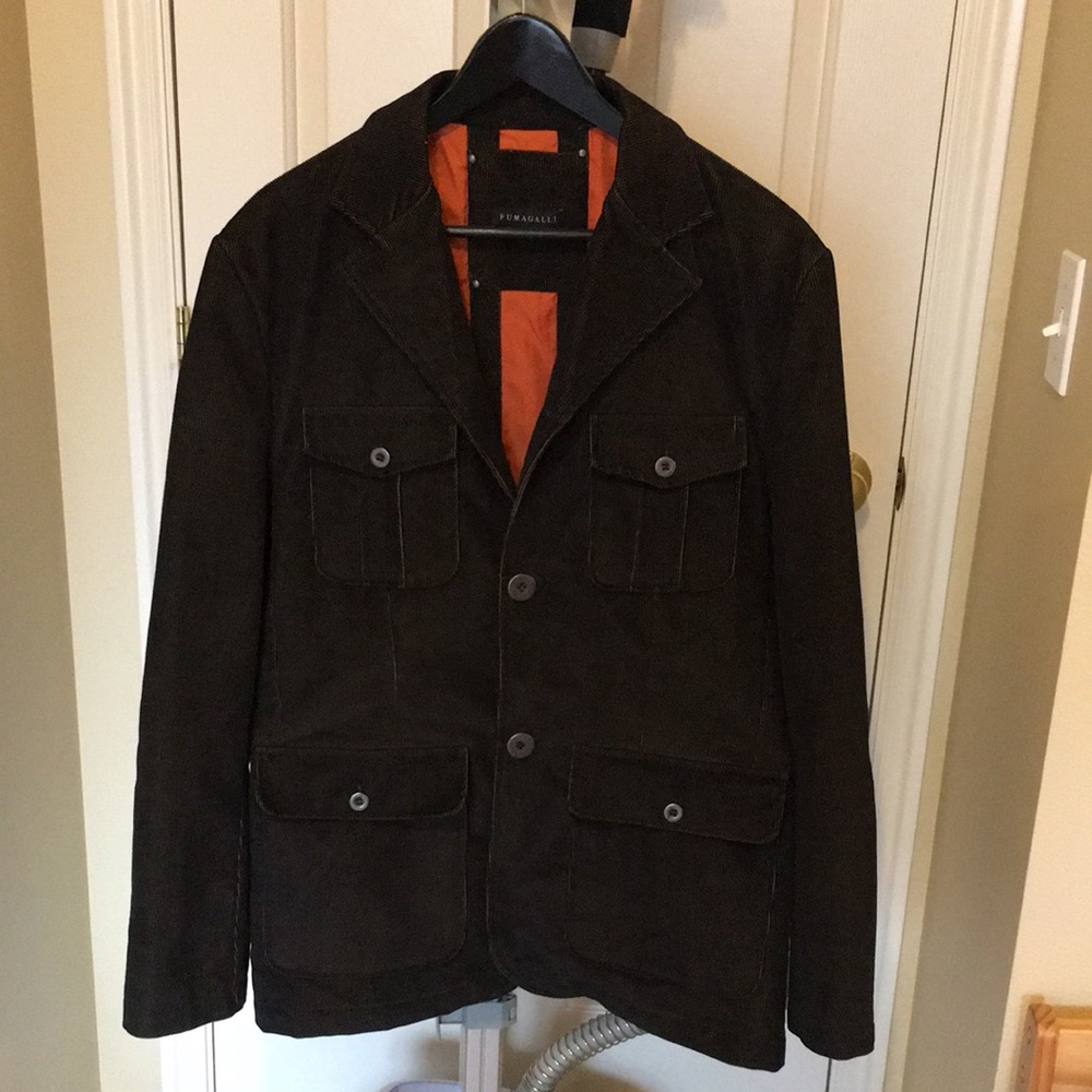 FUMAGALLI | Brown Corduroy Men's Sport Coat Jacket